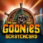 Features Minimum Bet:£0.10 Maximum Bet:£10.00 Return to Player:80% Paylines:1 Bonus Features:Free Spins Description Hey you guys! Join the boys on another wild adventure with The Goonies Scratchcard for a chance to discover hidden treasure. Game details: Blueprint Gaming, the goonies scratchcard, instant win game, scratch card, movie theme.
