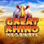 Great Rhino Megaways slot game online at Gala Spins Casino in 2022