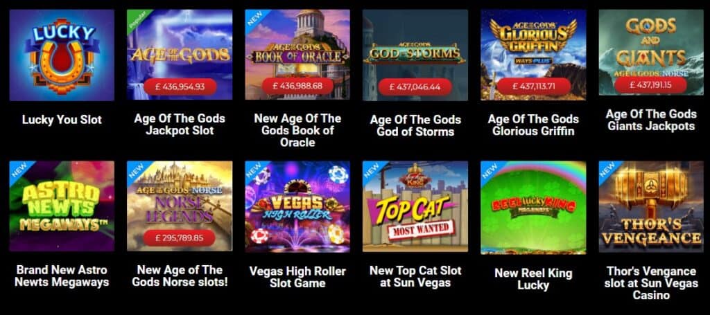 Mobile slots at Sun Vegas UK casino read the Sun Vegas review at E-Vegas.com
