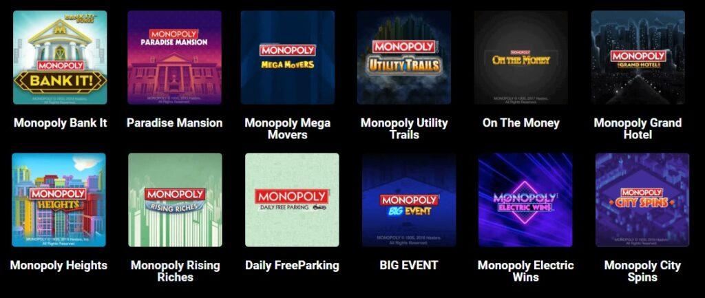 Monopoly Mobile slot games at Monopoly Mobile Casino get the App read the review at E-Vegas.com