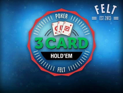 Three Card Hold Em Poker Felt Games Table Games
