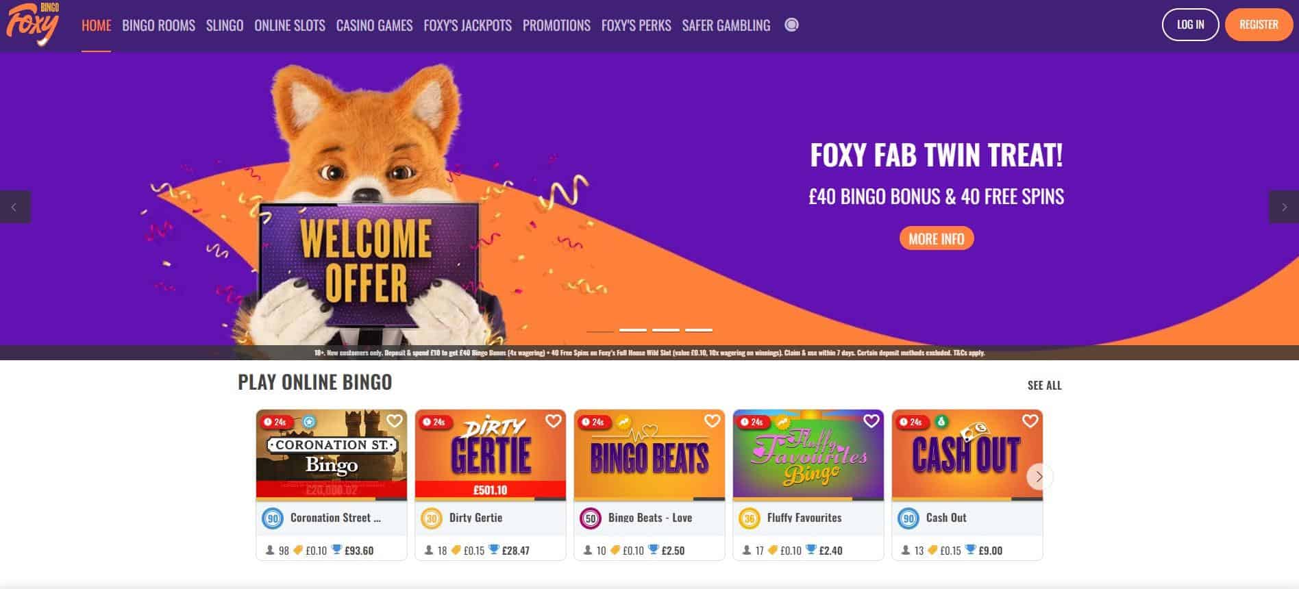 Foxy Bingo UK Review Play at Foxy Bingo