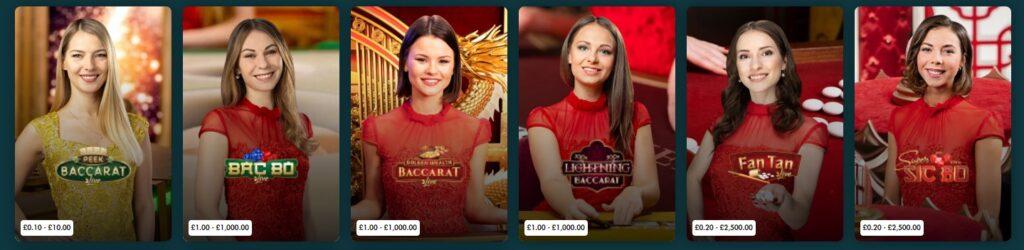 Grosvenor Casino Live Baccarat