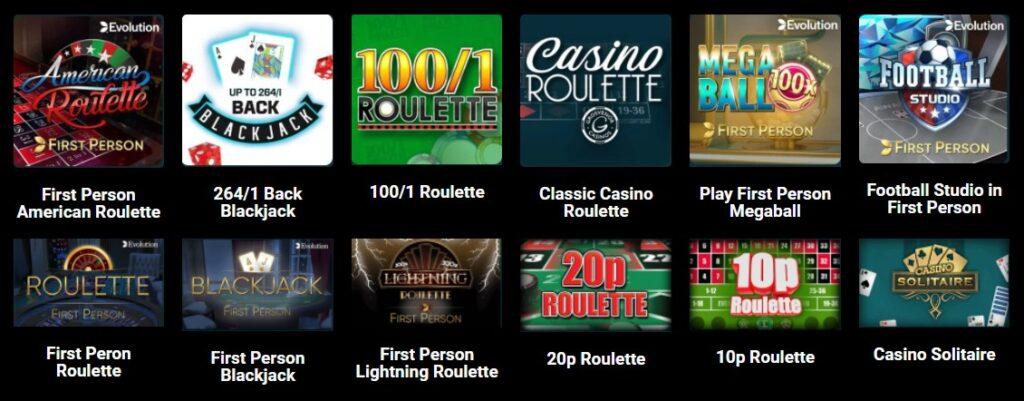 Grosvenor Casino Table Games Mobile Casino UK 2022