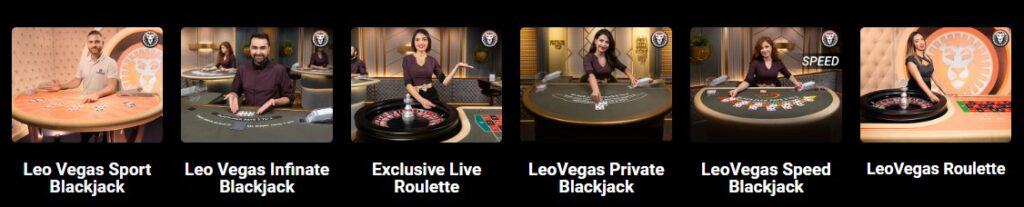 LeoVegas Mobile Gaming Group 2022 Mobile Live Casino Real Dealers Mobile Roulette and Blackjack