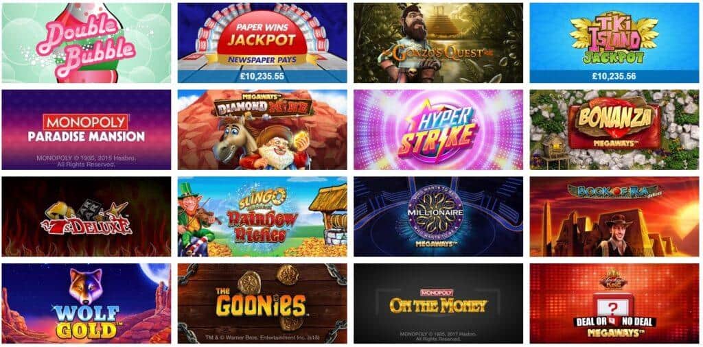 Monopoly Casino Slot Selection and Variety 2022