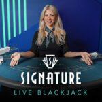 Signature Live Dealer Table Blackjack Game at Monopoly Casino