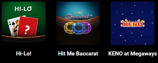 Megaways-Casino-Classic-Table-Games-selection-Hi-LO-Hit-Me-Baccarat-Keno