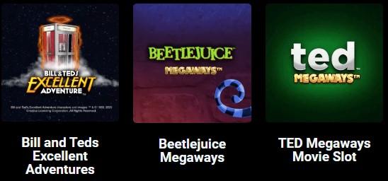 Movie-Themed-Popular-slot-games-at-Megaways-Casino-Bill-and-Teds-Excellent-Adventure-Beetlejuice-Ted