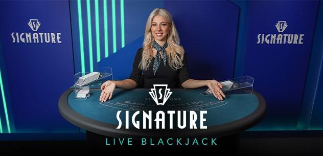 Signature Blackjack Gamseys Exclusive Live Game