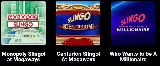 Slingo-Game-at-Megaways-UK-Online-Casino-Slingo-Centurion-Monopoly-Slingo-and-Who-Wants-To-Be-A-Millionaire