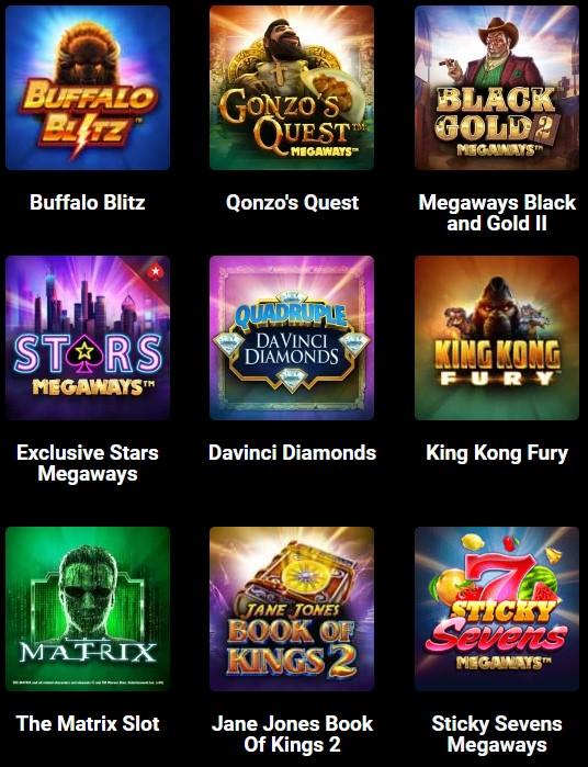 Buffalo-Blitz-Davinci-Diamonds-King-Kong-Black-Gold-2-The-Matrix-Slot-at-Pokerstars-Online-Casino