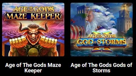 Age of The Gods Mobile Slots at The Sun Vegas Casino UK