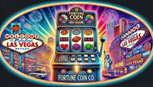 A-vibrant-oblong-illustration-celebrating-the-history-of-Fortune-Coin-Co.-and-its-invention-of-the-first-video-slot-machine.-The-scene-features-a-vint-1024x585