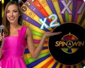 Spin A Win Live Game Show at The Sun Vegas Casino
