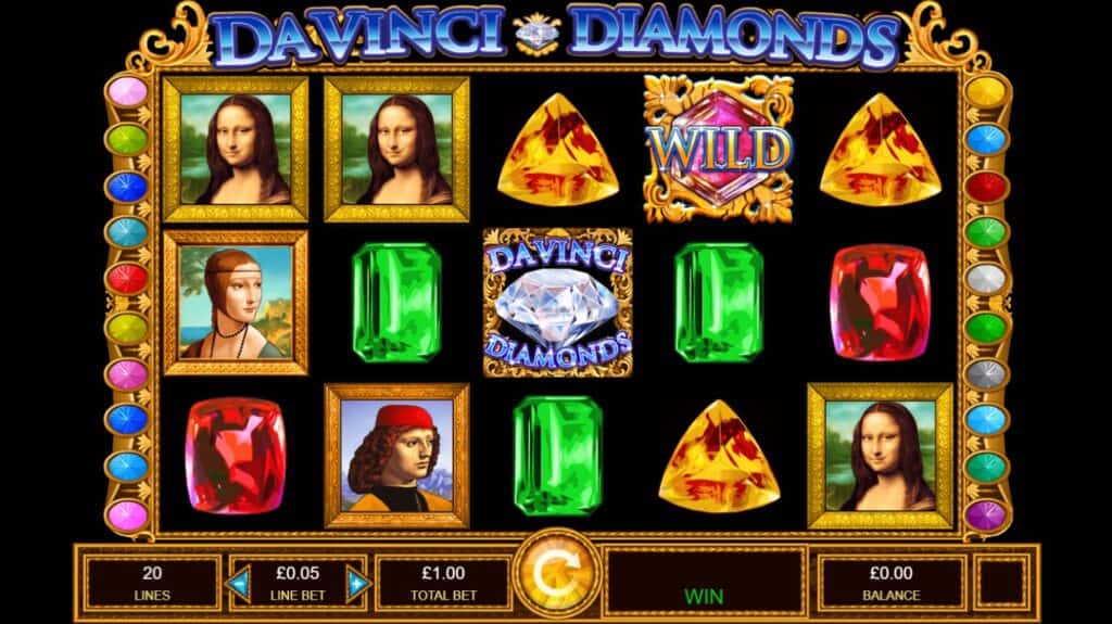Da Vinci Diamonds Slot Review at E-Vegas.com