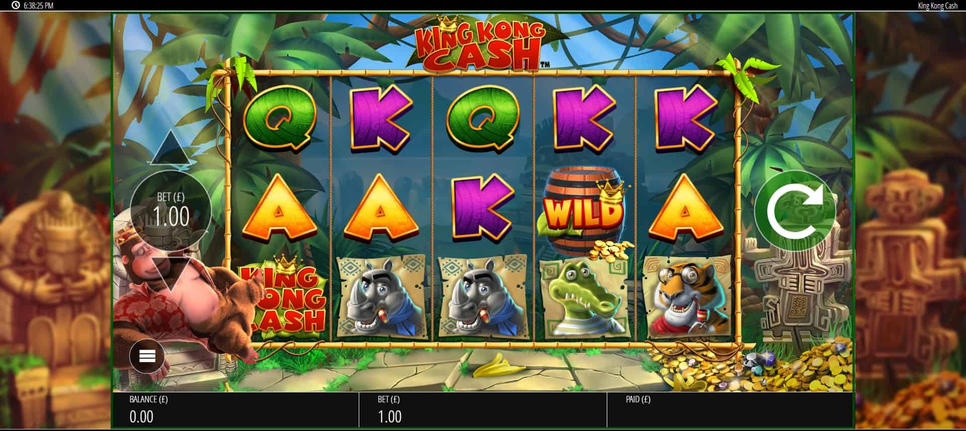 King Kong Cash Blueprint Gaming Slot Review Game play first hand E-Vegas,com