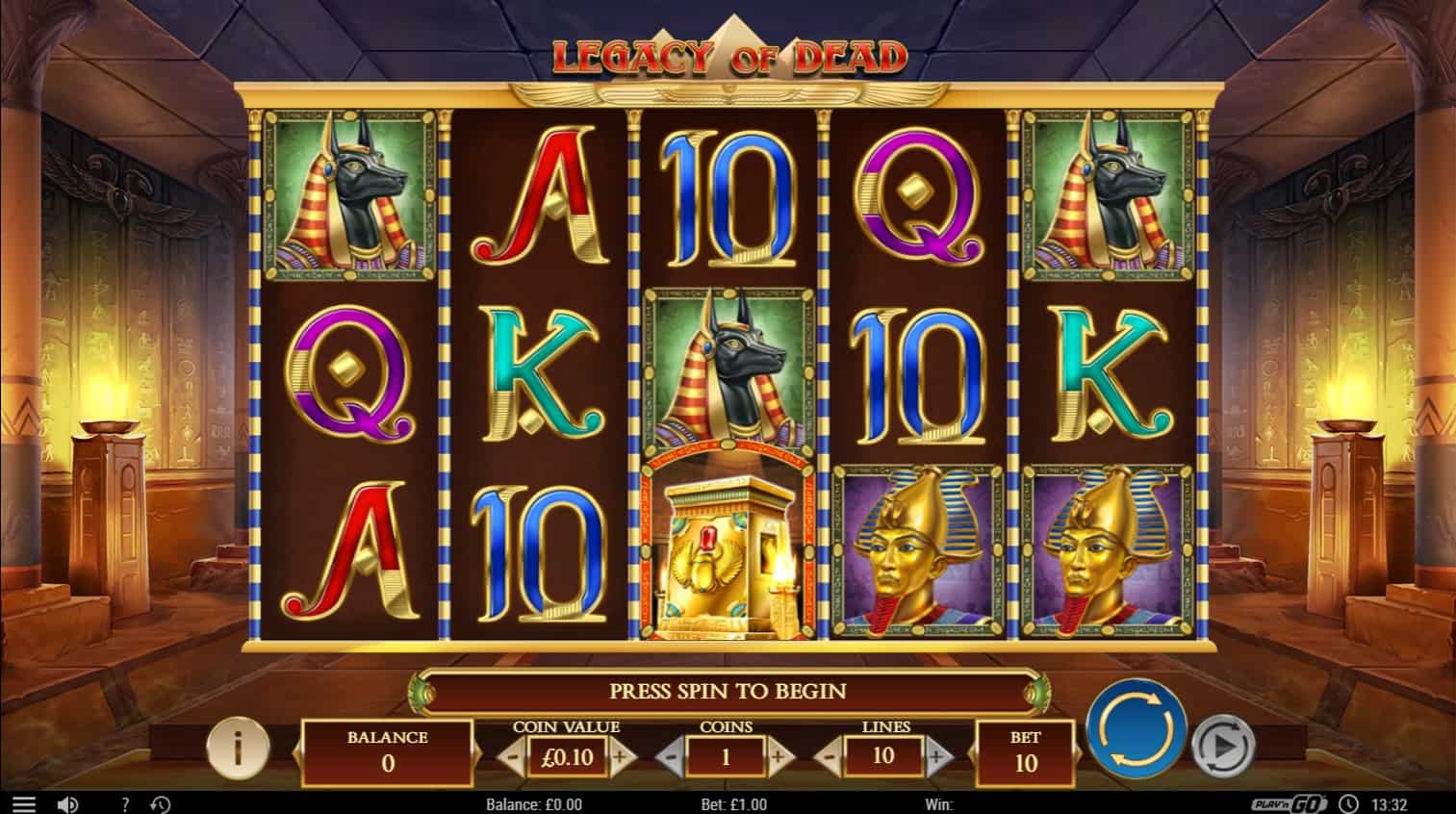 Legacy of Dead Play N Go Slot Review at E-Vegas.com