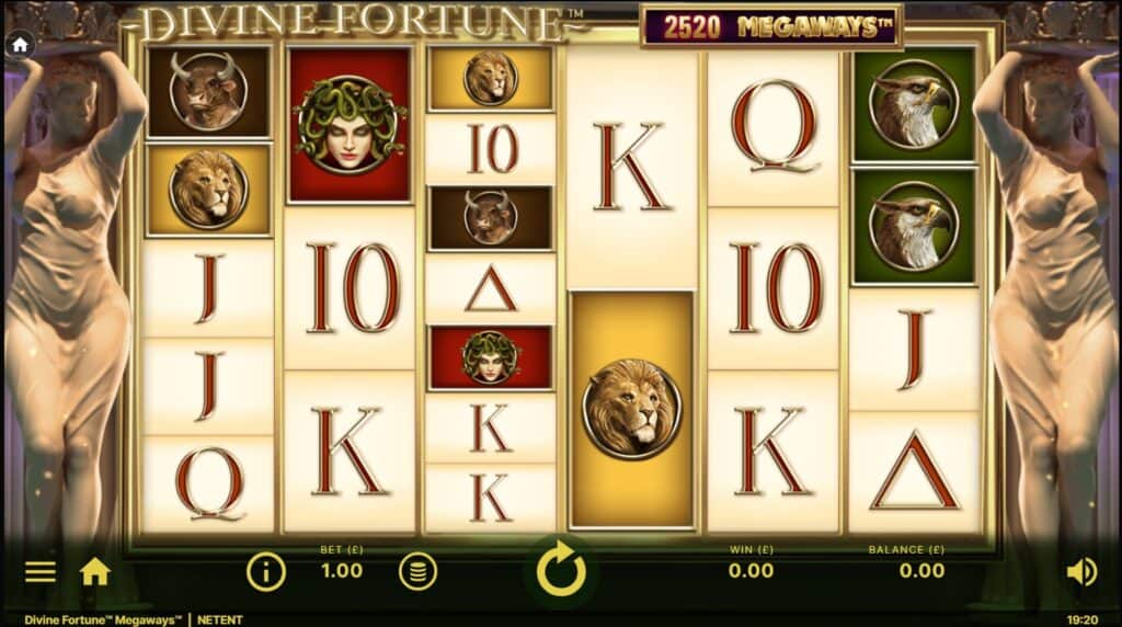 Slot Review Divine Fortune Megaways Netent E-Vegas.com