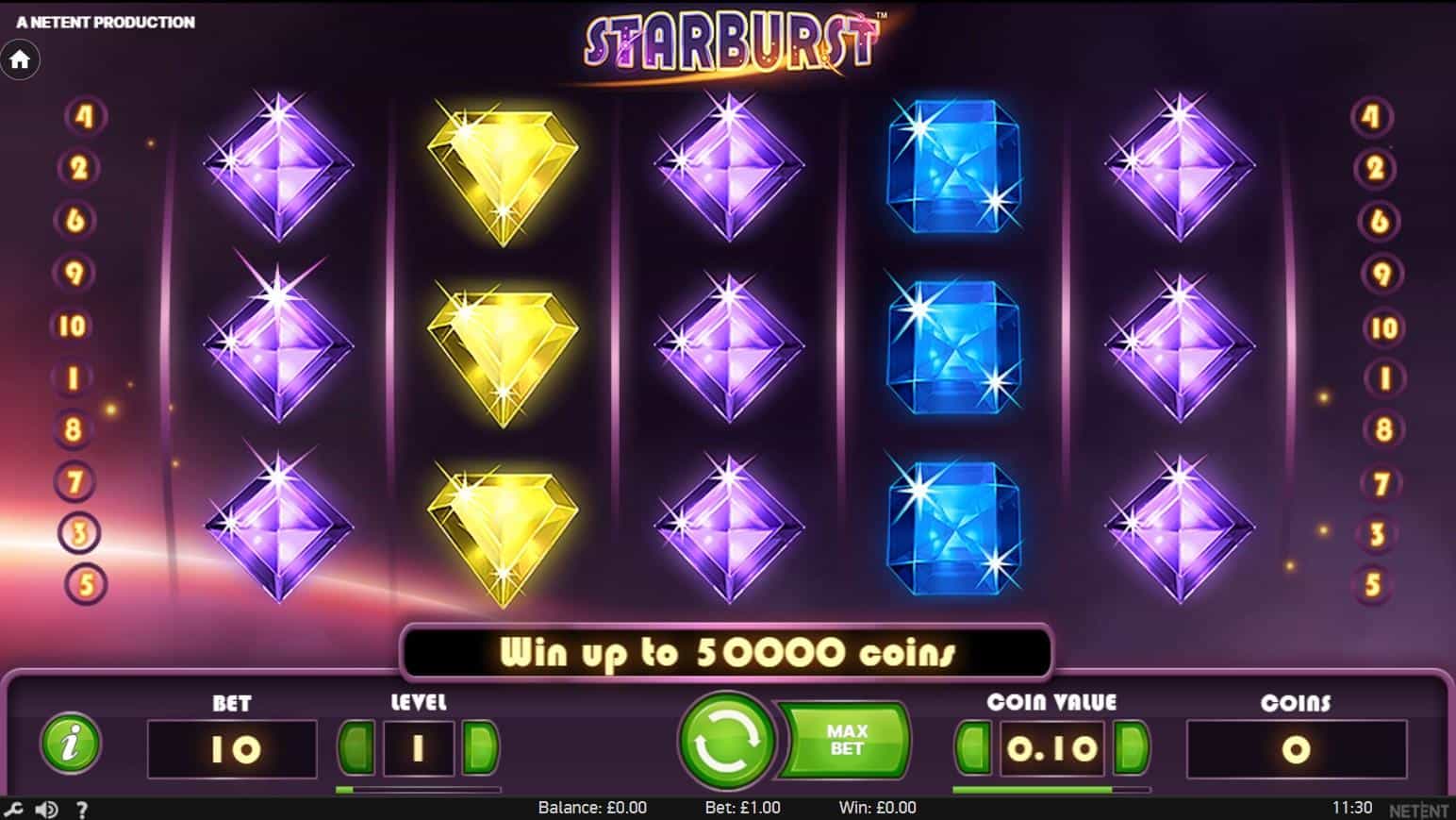 Starburst by NetEnt Slot Game Review at E-Vegas.com