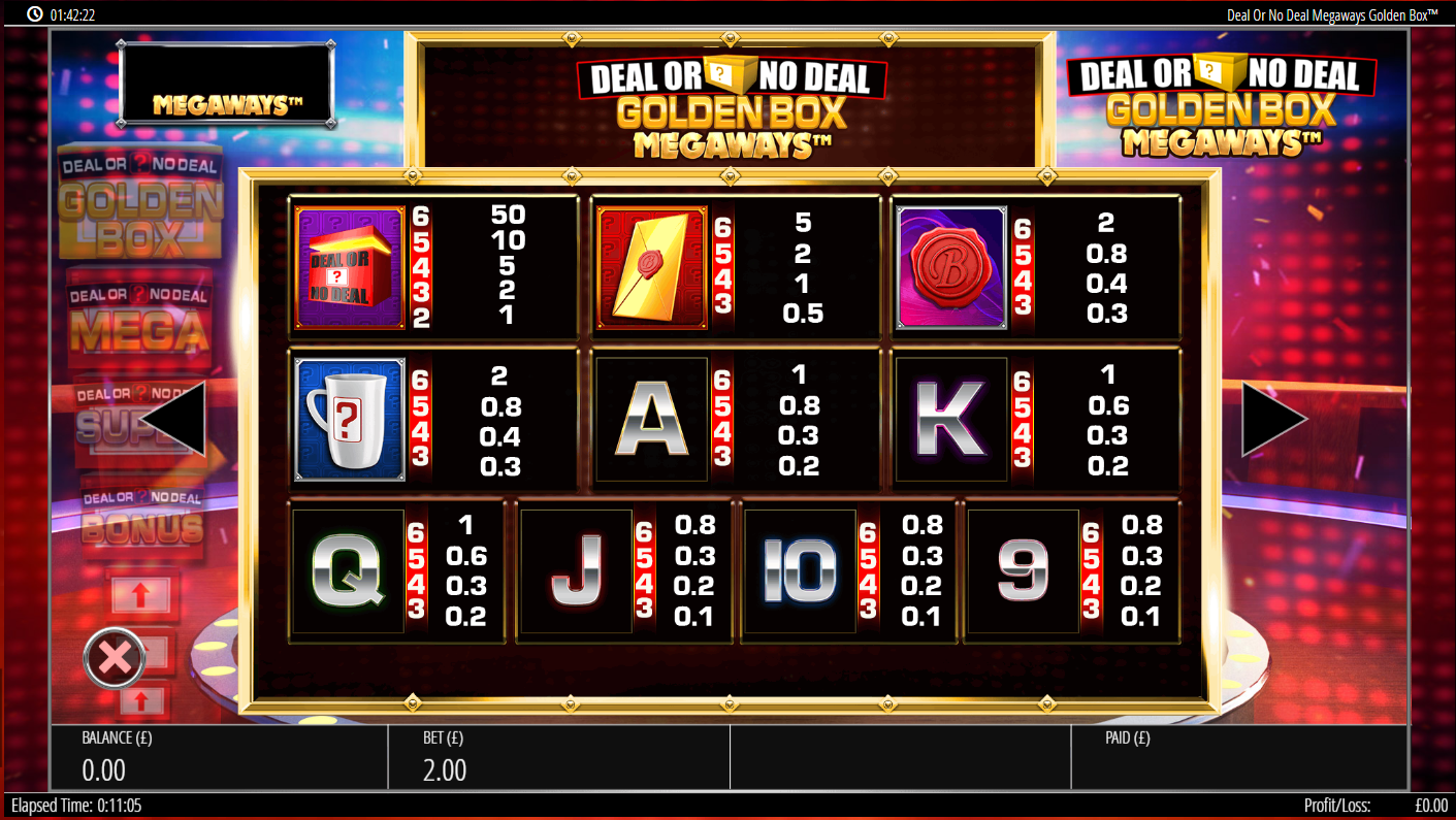 Deal or No Deal Golden Box Megaways E-Vegas.com Play.png
