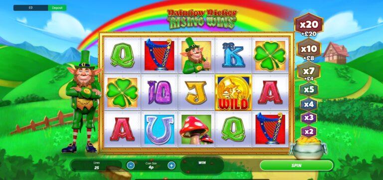 Rainbow Riches Rising Wins Review E-Vegas.com Experts