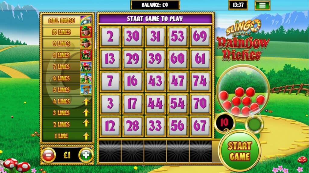 Slingo Rainbow Riches Barcrest a Slingo Original