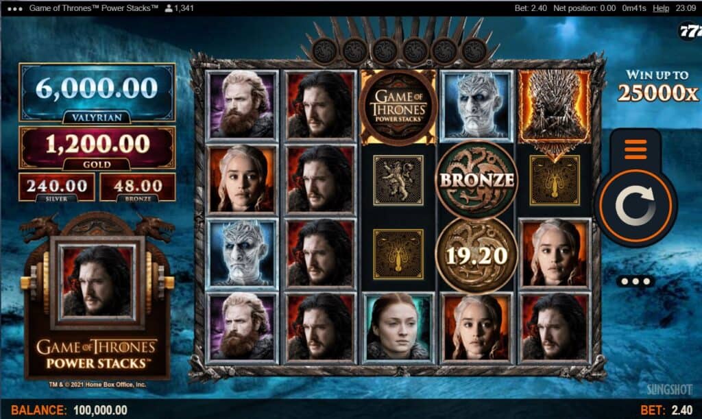 Slingshot Studios Microgaming Game of Thrones Slot Review at E-Vegas.com the Experts