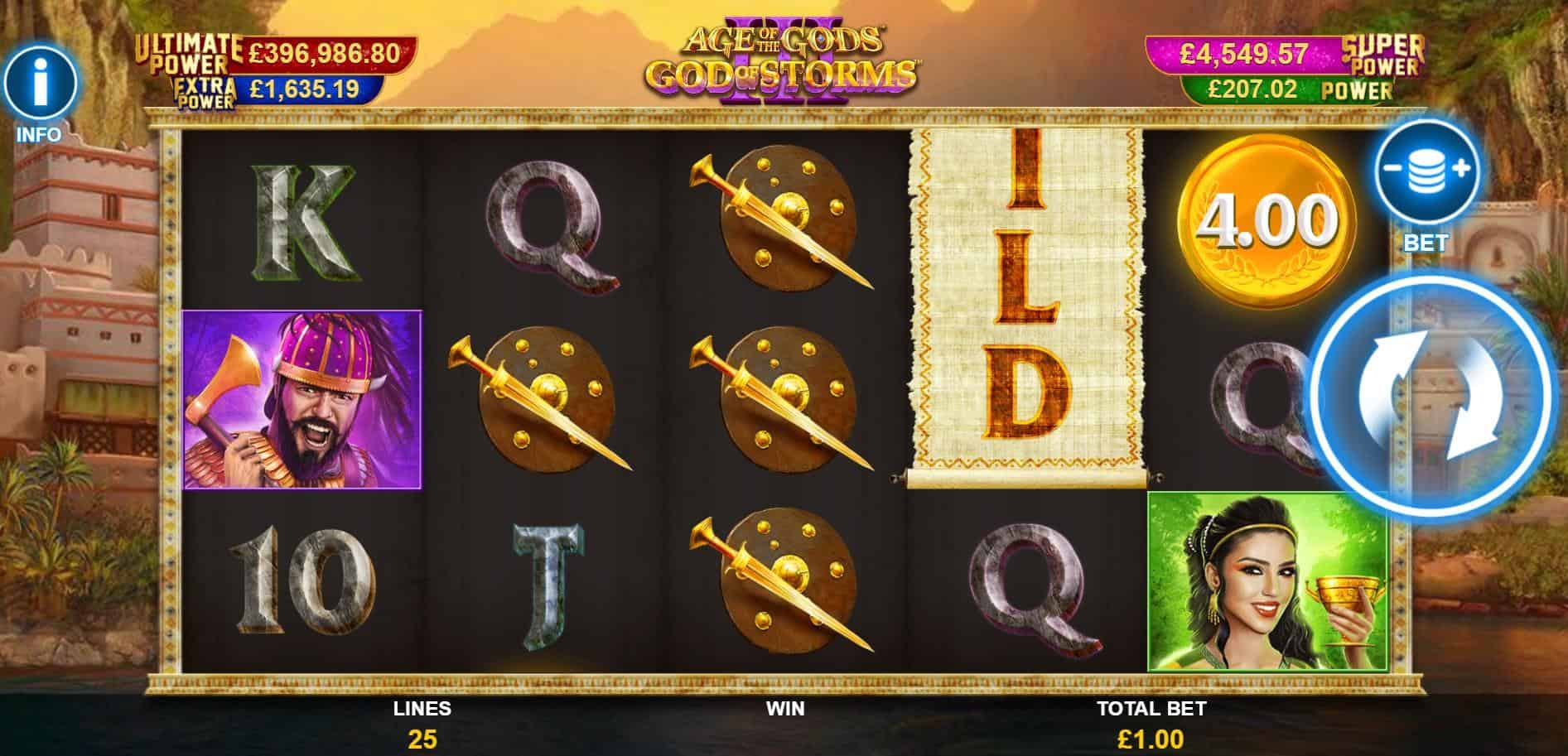 Age of The Gods God of Storms 3 Slot Game Review Jackpot Slots