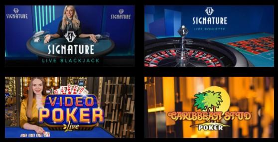 New Update Live Casino Games at Rainbow Riches Live Video Poker, Caribbean Stud, and more
