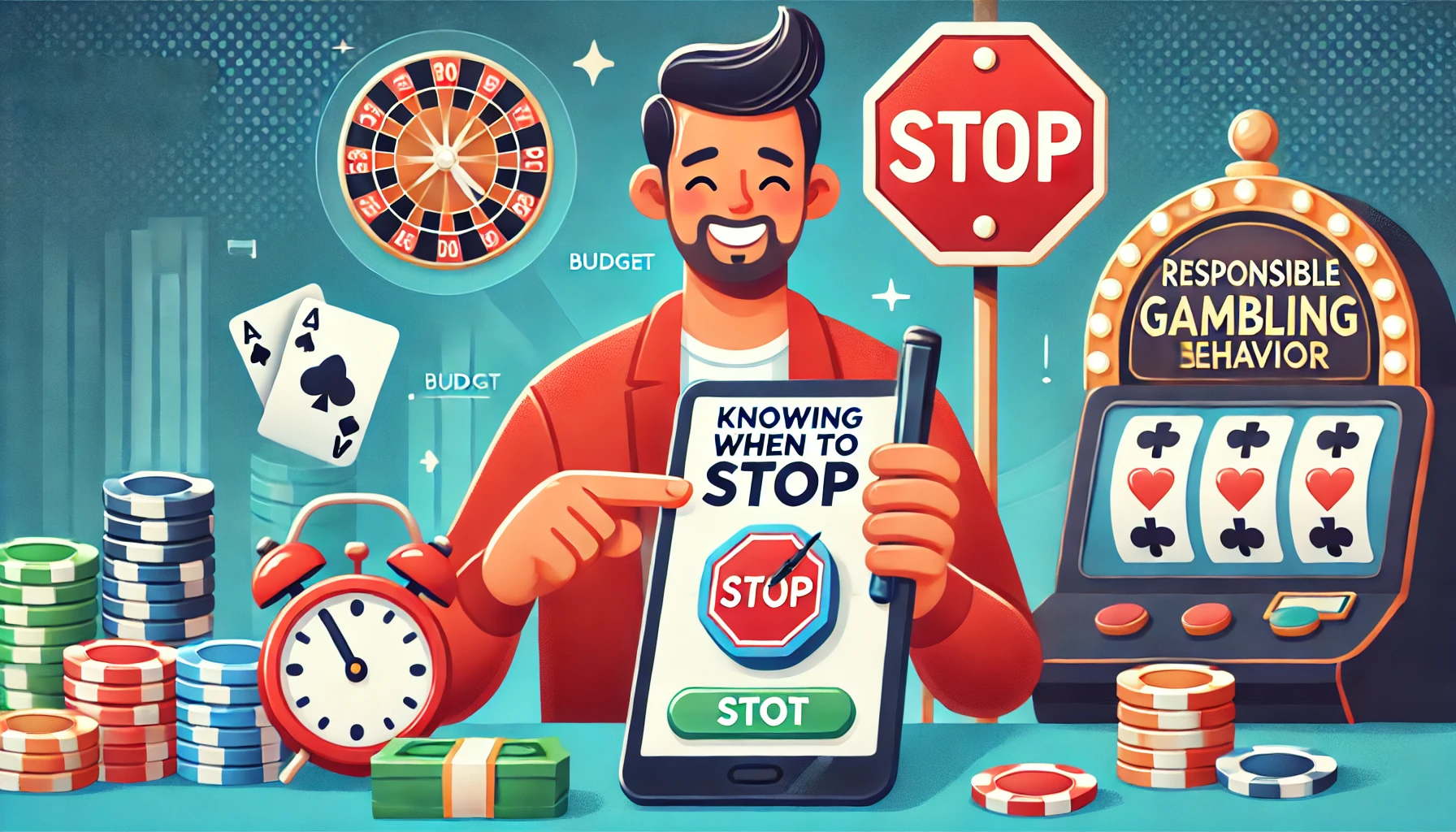An-illustration-representing-responsible-gambling-behavior.-The-image-features-a-happy-relaxed-gambler-setting-a-budget-on-a-notepad-or-mobile-app-e.webp