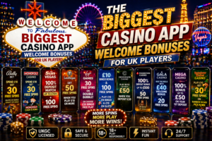 Biggest Casino App Welcome Bonuses for UK Players