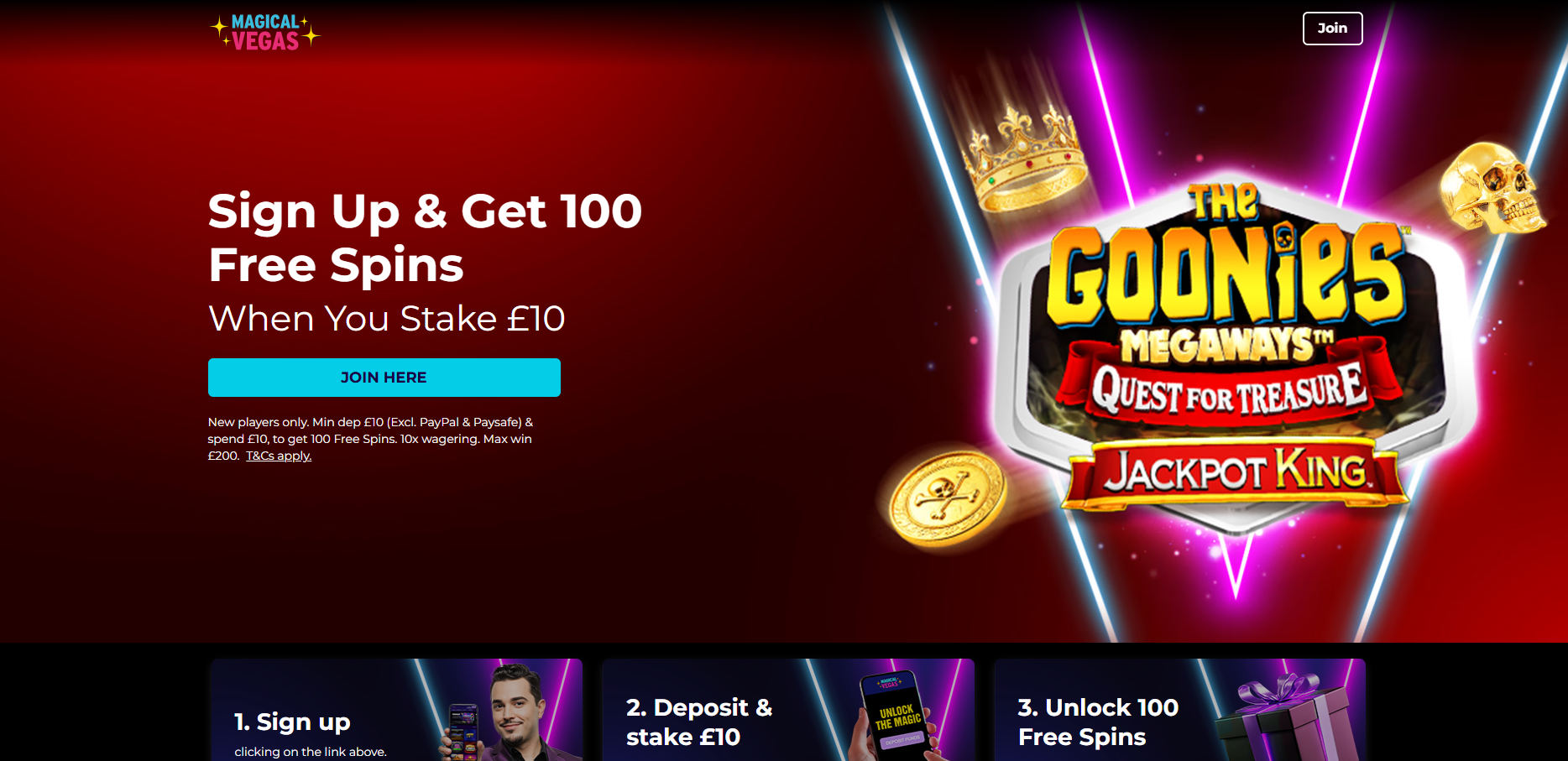 Magical Vegas Casino Welcome Offer and Terms Must Read 2026 E-Vegas.com.png