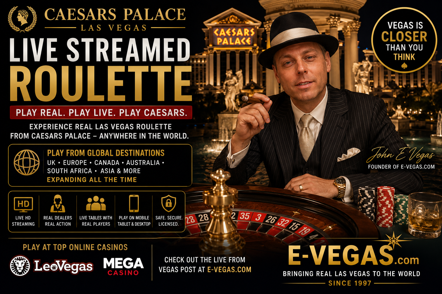 John E Vegas Live Roulette at Caesars Palace.png